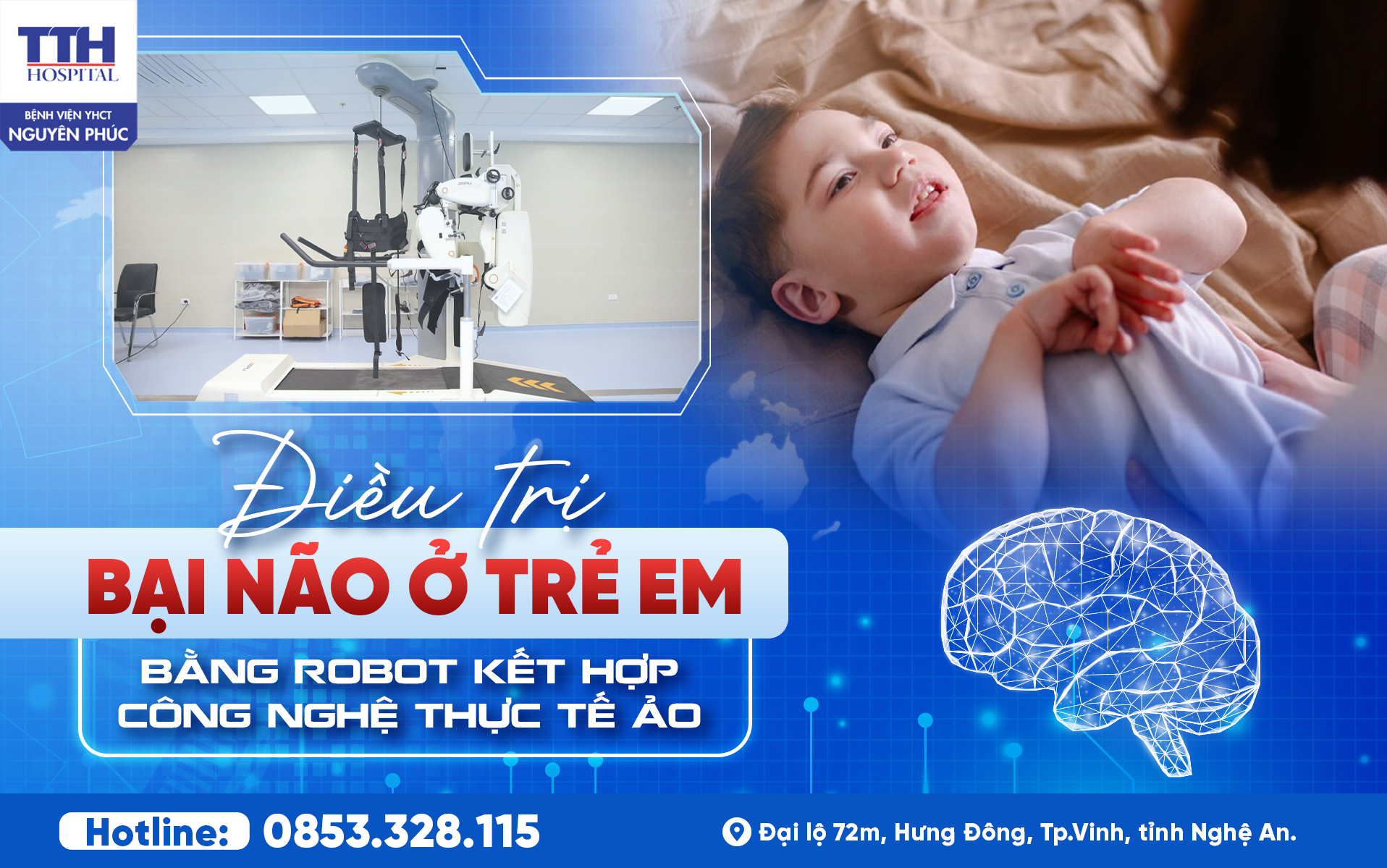 Robot công nghệ cao và thực tế ảo trong phục hồi chức năng cho trẻ bại não